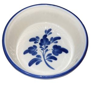 Vianado Do Castelo 8" Round Dish Blue White Ceramic Made in Portugal SIGNED